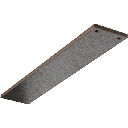 Ekena Millwork 3"W x 16"D Logan Hidden Support Steel Bracket w/ 12" Support Depth, Antiqued Bronze BKTM03X16LOABZ